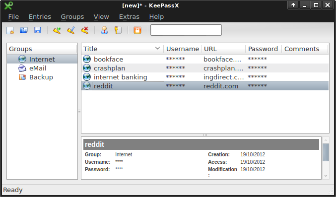 keepass screenshot